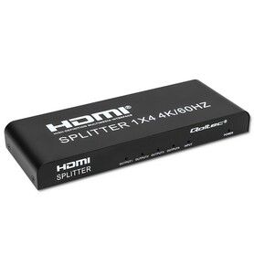 Qoltec Aktywny rozdzielacz Splitter 4 x HDMI 4K x 2K | 6Gb/s | 60Hz | High stability