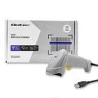 Qoltec Laserowy czytnik kodów kreskowych 1D | USB | Biały (2)