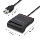 Qoltec Inteligentny czytnik  chipowych kart ID SCR-0642 | USB 2.0 + Adapter USB-C (7)