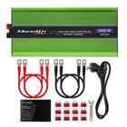 Qoltec Przetwornica napięcia Monolith | ładowanie baterii | UPS | 2500W | 5000W |12V na 230V |Czysty Sinus | LCD (6)