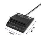 Qoltec Inteligentny czytnik chipowych kart ID SCR-0636 | USB 2.0 + Adapter USB-C (3)