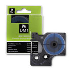 Qoltec Rurka termokurczliwa do drukarek DYMO D1/DM1 | 9mm*1.5m | Biała | Czarny nadruk (1)