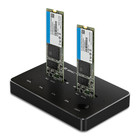 Qoltec Stacja dokująca dysków 2x SSD M.2 SATA |  NGFF |  USB typ C (1)