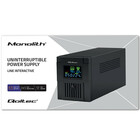 Qoltec Zasilacz awaryjny UPS Line Interactive | Monolith | 1500VA | 900W | LCD | USB (11)