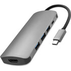 Qoltec Hub Adapter USB-C 3.1 5w1 | 3x USB 3.0 | HDMI 4K | USB-C 3.0 PD (6)