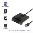 Qoltec Inteligentny czytnik chipowych kart ID SCR-0634 | USB 2.0 + Adapter USB-C (3)