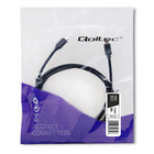 Qoltec Kabel USB 3.1 typ C męski | USB 3.1 typ C męski | 2m | Czarny (8)