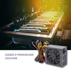Qoltec Zasilacz ATX 1800W | 80 Plus Platinum | Data mining (3)