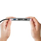 Qoltec Hub Adapter USB-C 3.1 6w1 | USB 3.0 | HDMI 4K | RJ45 | SD | micro SD | USB-C PD 92W (8)