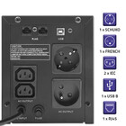 Qoltec Zasilacz awaryjny UPS Line Interactive | Monolith | 1500VA | 900W | LCD | USB (6)