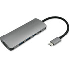 Qoltec Hub Adapter USB-C 3.1 5w1 | 3x USB 3.0 | HDMI 4K | USB-C 3.0 PD (1)