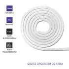 Qoltec Organizer do kabli 10mm | 10m | Biały/ transparentny (2)