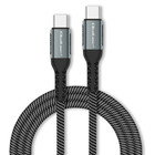 Qoltec Kabel USB 2.0 typ C |  USB 2.0 typ C 100W | QC 3.0 |  PD | 1m | Czarny (8)
