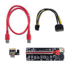 Qoltec Riser PCI-E 1x - 16x | USB 3.0 | ver. 009S Plus | SATA / PCI-E 6 pin (1)