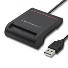 Qoltec Inteligentny czytnik  chipowych kart ID SCR-0642 | USB 2.0 + Adapter USB-C (1)