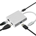 Qoltec Hub Adapter USB-C 3.1 4w1 | USB 3.0 | HDMI 4K | RJ45 | USB-C PD 92W (7)