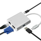 Qoltec Hub Adapter USB-C 3.1 4w1 | USB 3.0 | VGA | RJ45 | USB-C PD 92W (7)