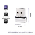 Qoltec Bezprzewodowy Mini Adapter USB Wi-Fi | Standard N (3)