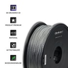 Qoltec Profesjonalny filament do druku 3D | ABS PRO | 1.75mm | 1kg |  Silver (4)
