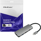 Qoltec Hub Adapter USB-C 3.1 6w1 | USB 3.0 | HDMI 4K | RJ45 | SD | micro SD | USB-C PD 92W (5)