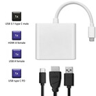Qoltec Hub Adapter USB-C 3.1 3w1 | USB 3.0 | HDMI 4K | USB-C 3.1 PD 100W (3)