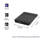 Qoltec Nagrywarka DVD-RW zewnętrzna |USB 3.0 | Czarna (5)