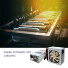 Qoltec Zestaw Zasilacz PCI-E Smart 1600W + ATX SilentLine 350W (5)