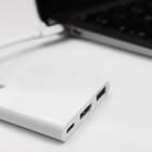 Qoltec Hub Adapter USB-C 3.1 3w1 | USB 3.0 | HDMI 4K | USB-C 3.1 PD 100W (2)