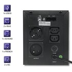 Qoltec Zasilacz awaryjny UPS Line Interactive | Monolith | 1000VA | 600W | LCD | USB | RJ45 (6)
