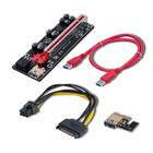 Qoltec Riser PCI-E 1x - 16x | USB 3.0 | ver. 009S Plus | SATA / PCI-E 6 pin (6)