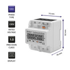 Qoltec Trójfazowy elektroniczny licznik | miernik zużycia energii na szynę DIN | 400V | LCD | 4P (3)