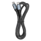 Qoltec Kabel USB 2.0 typ C |  USB 2.0 typ C 100W | QC 3.0 |  PD | 1m | Czarny (9)