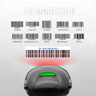 Qoltec Laserowy czytnik kodów kreskowych 1D | USB | Czarny (4)