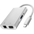 Qoltec Hub Adapter USB-C 3.1 4w1 | USB 3.0 | VGA | RJ45 | USB-C PD 92W (6)
