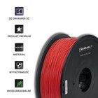Qoltec Profesjonalny filament do druku 3D | PLA PRO | 1.75mm | 1kg | Red (4)