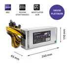 Qoltec Zasilacz PCI-E 1800W | 80 Plus Platinum | Data mining (4)