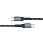 Qoltec Kabel USB 2.0 typ C |  USB 2.0 typ C 100W | QC 3.0 |  PD | 1m | Czarny (10)