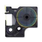 Qoltec Rurka termokurczliwa do drukarek DYMO D1/DM1 9mm*1.5m | Żółta | Czarny nadruk (2)
