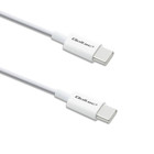 Qoltec Kabel USB 2.0 typ C |  USB 2.0 typ C 60W | QC 3.0 |  PD | 1.5m | Biały (2)