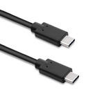 Qoltec Kabel USB 3.1 typ C męski | USB 3.1 typ C męski | 2m | Czarny (3)